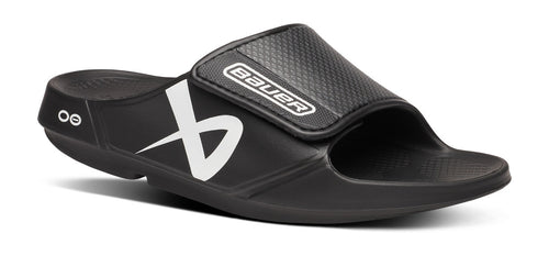BAUER/OOFOS Men's OOahh Sport Flex Sandal – Black