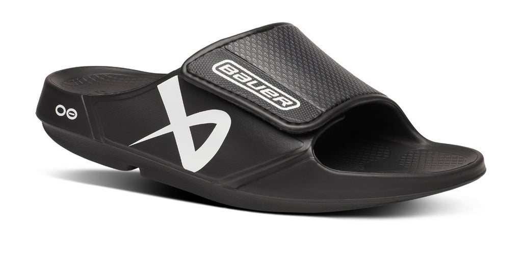 BAUER/OOFOS Women's OOahh Sport Flex Sandal – Black